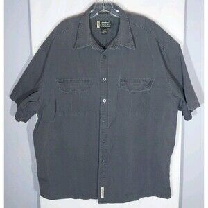 Vintage Eddie Bauer Legend Switchback Shirt Men’s XXL Gray Cotton Workwear